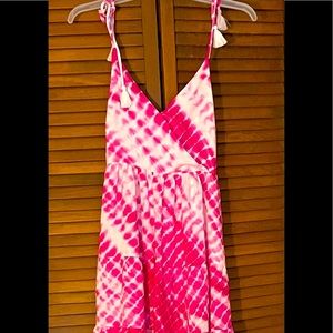 NWT pink tie dye summer dress
